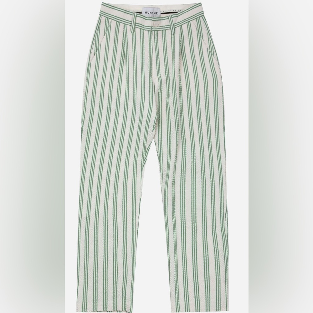 Munthe Galvina Striped Straight Leg Pants - Picture 2 of 7